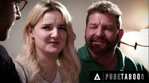 PURE TABOO Freaky Neighbors Take Advantage Of Teen Eliza Eves Kindness By Fucking Her In Threesome