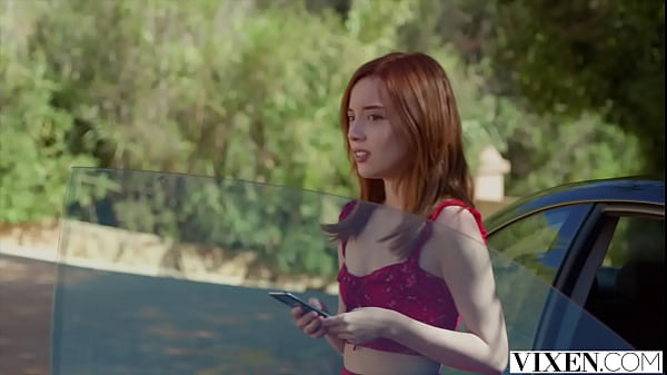 VIXEN Petite redhead Lottie has passionate affair on vacay