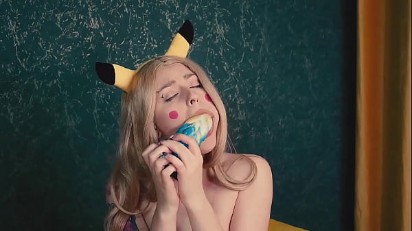 Ash Ketchum trains Pikachu's pussy before battle - Cosplay Spooky Boogie