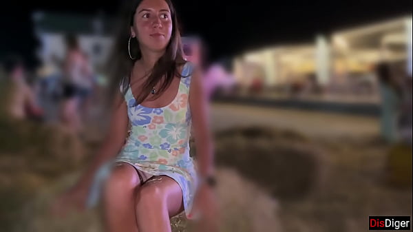 I filmed my shameless wife taking off her panties in public