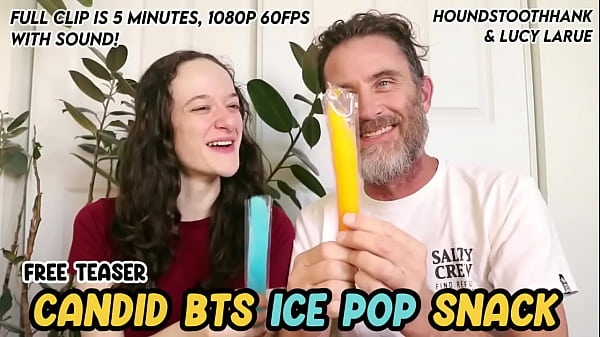 Candid BTS Ice Pop Snack with Lucy LaRue Thumbnail