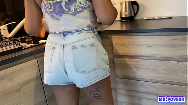 Fucking my french dirty maid Swann Purple - Facial - Cumshot