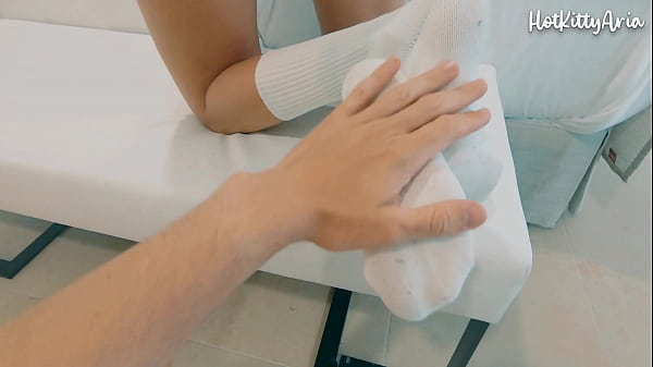 Stepbrother fucks busty blonde and cums inside her while making the bed - Amateur Porn HotKittyAria