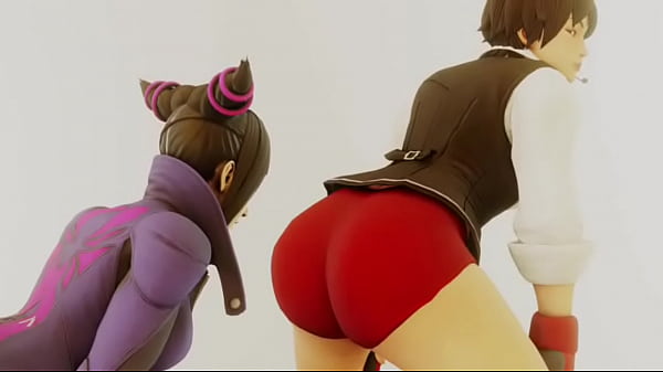 Sakura Kasugano X Juri Han Ass Teasing/ Ass Worship Thumbnail