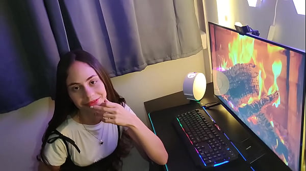 My stepbrother's girlfriend enters my room secretly from him. She tells me that she wants to fuck anyway. I refuse to do it for fear of being discovered but in the end she convinced me.