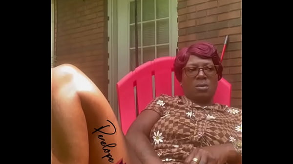 Penelope on the patio