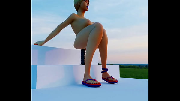 Fortnite R34 Sun Strider Fucks Herself with Big Dildo Thumbnail