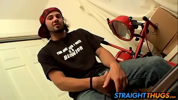 Horny Bam likes to stroke his dick solo on couch