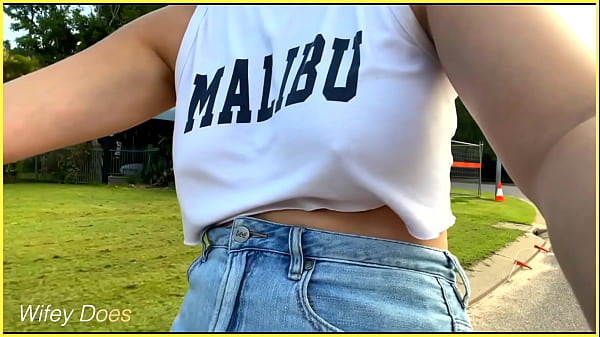 Riding braless in public