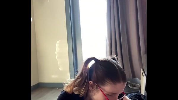 Hottie with Glasses gets blasted in the face