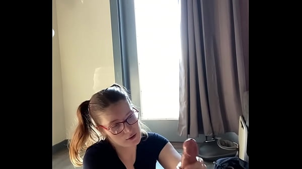 Hottie with Glasses gets blasted in the face