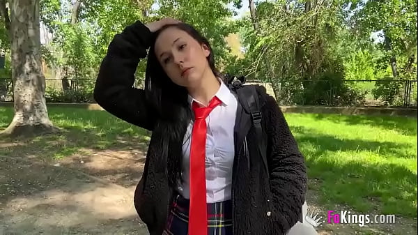 Young babe makes her porn debut with a big cock after leaving her BF