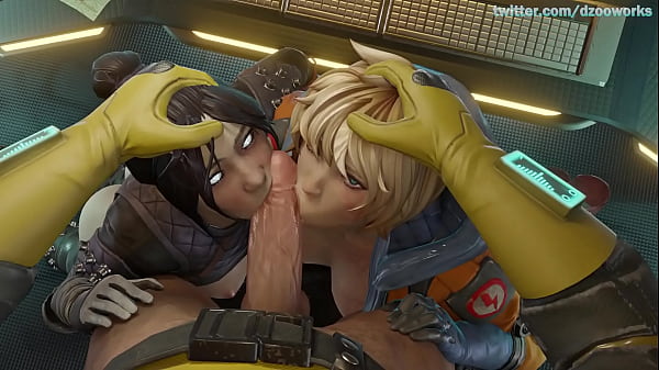 Wraith & Wattson Blowjob (By: Dzooworks)