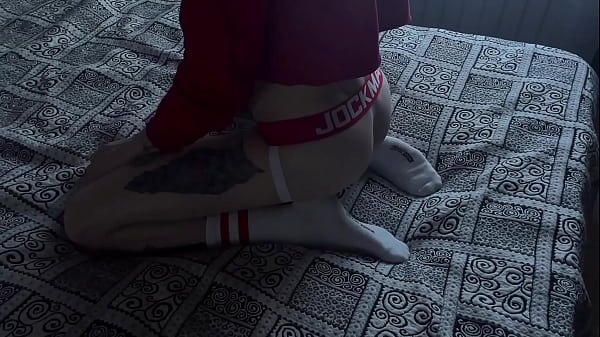 It was the first time he had seen such a big dick – deep blowjob and penetration up to the balls 317