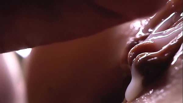 Filled the pussy with sperm and fucked her. close up cumshot