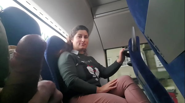 Voyeur seduces Milf to Suck&Jerk his Dick in Bus