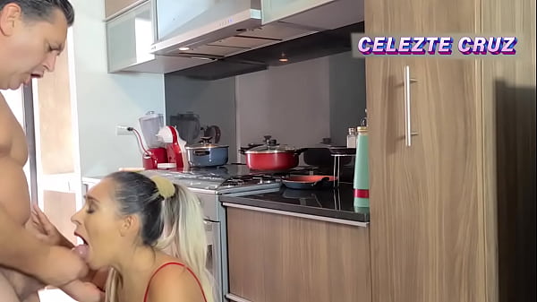 As I cut fruit in the kitchen, my roommate gets in and hits me hard against the stove and counter