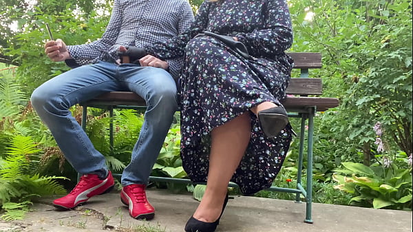 Cum for hot milf cuckold hubby right outside