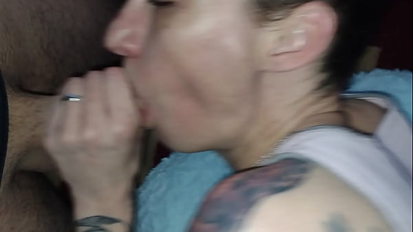 Sexy wife sucks cock and swallows every drop of cum!