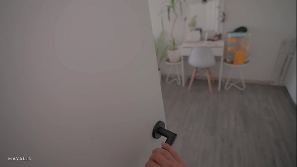 Why are you jerking off on me? Let me help you cum on my chest