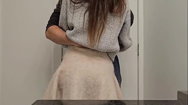 Petite girl moans in toilet