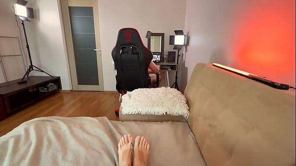 I saw my boyfriend masturbating and took matters into my own hands. The full video is available in my XVIDEO RED.