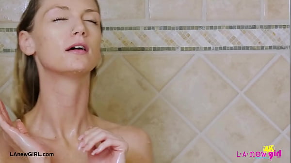 Captivating fair-haired model took a shower Thumbnail