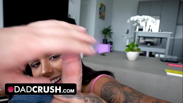 DadCrush - Stunning Naughty Latina Babe Camila Cortez Disciplined By Big White Cock