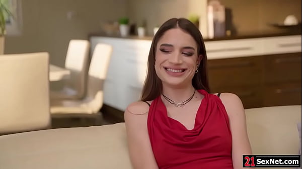 Brunette skinny latina having her first dp threesome