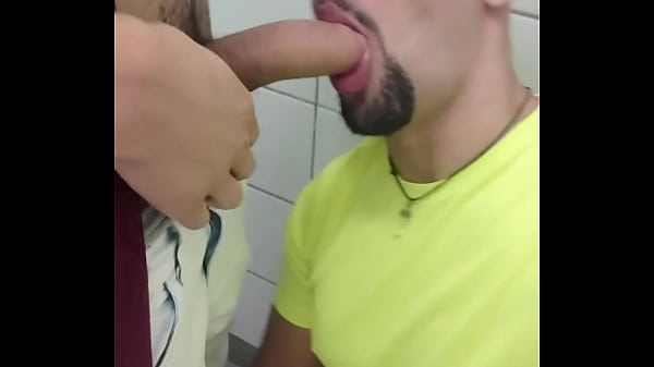Big dicked guy pushing it in my mouth, crowded bathroom and I'm just thinking about sucking Thumbnail