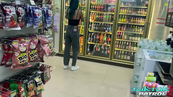 Hot and horny Thai babe rocks out on thick white cock stud she just met