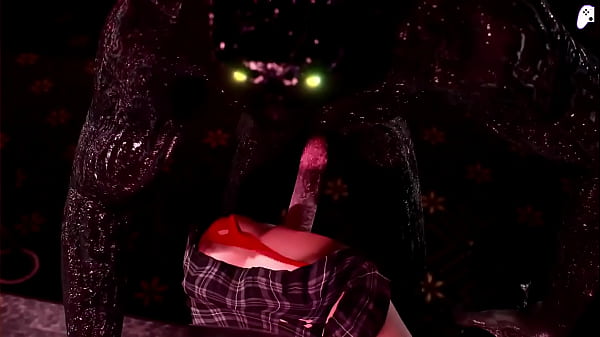 (4K - Love Wolf) Busty woman with very big ass sees a monster with a tempting penis and gets fucked good to get cum | Hentai 3D