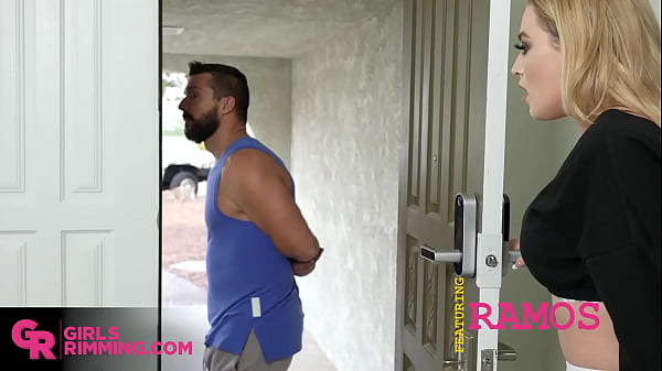 GIRLSRIMMING - Hot rimjob action with busty blonde Blake Blossom and Ramon Nomar