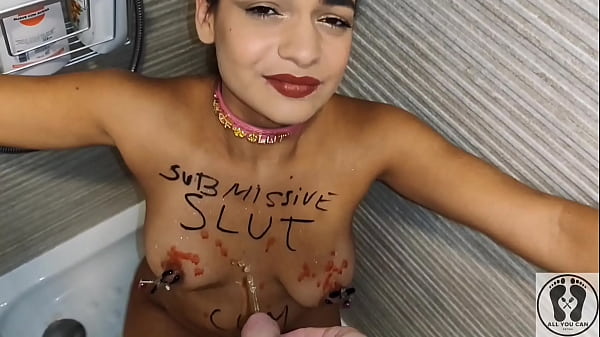 ANA SPEARS SUBMISSIVE GIRL BDSM GOLDEN SHOWER BODYWRITTING Thumbnail