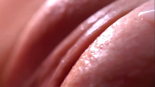 Extremily close-up pussyfucking. Macro Creampie