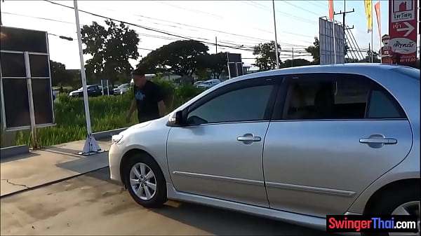 Cheating Thai wife is a dirty swinger fucking hubbys friend
