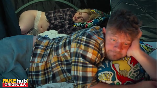 FAKEhub - Cheating fiancee fucks his wifes best friend up the ass on a camping trip and cums on face