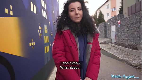 Public Agent Teen gets fucked after loosing at rock paper scissors