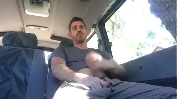 Solo Male Jerking Off Car