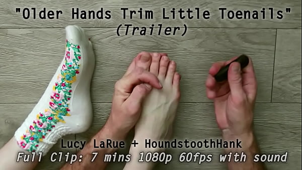 Older Hands Trim Little Toenails Thumbnail
