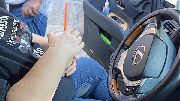 I Asked A Stranger On The Side Of The Street To Jerk Off And Cum In My Ice Coffee (Public Masturbation) Outdoor Car Sex