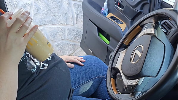 I Asked A Stranger On The Side Of The Street To Jerk Off And Cum In My Ice Coffee (Public Masturbation) Outdoor Car Sex