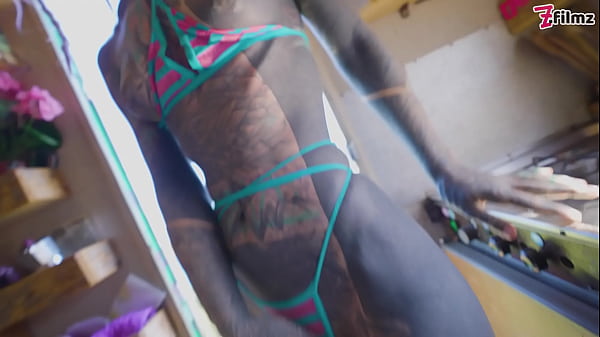 Naughty couple having wild sex in nature and in their camper