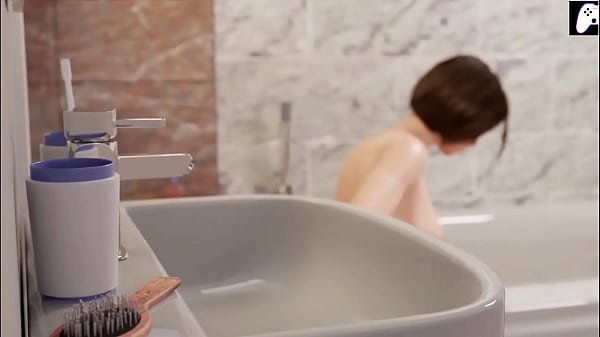 (4K) Jill Valentine uses her big ass in the bathroom to satisfy a erect penis and make him cum | Hentai 3D