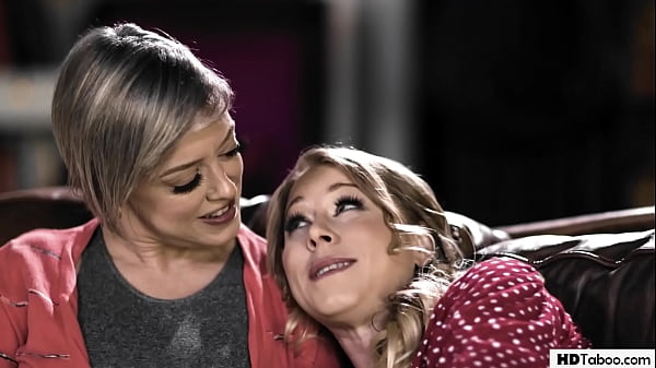 Two wives Dee Williams and Katie Morgan in each other's arms...