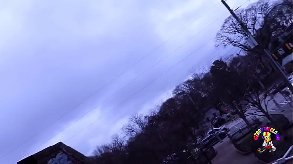 Fucking this gothic chick on the roof