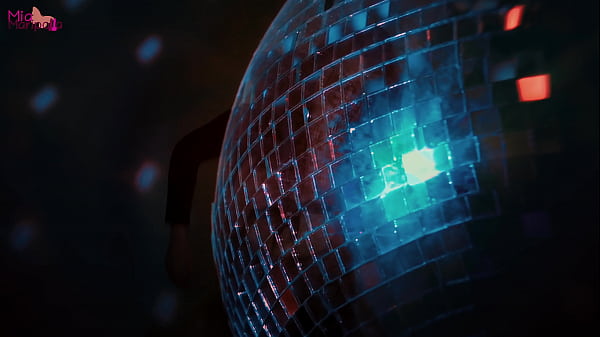 Hot Belly Dancing Disco Thigh Job in Latex Pants Makes him Cum Hard