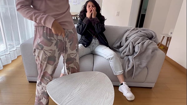 Curing my stepsister's flu with sex dirtying my stepmom's new sofa.