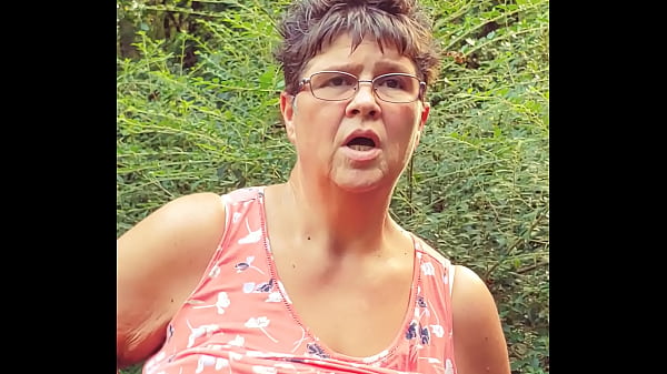 Granny T SQUIRTING IN the public park