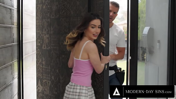 MODERN-DAY SINS - Virgin Chanel Camryn With Chastity Belt Wants Locksmith Codey Steele To Fuck Her